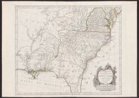 Partie méridionale de la Louisiane, avec la Floride, la Caroline et la Virginie par le Sr. d'Anville